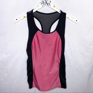 Hot Pink & Black Sporty Tank Top